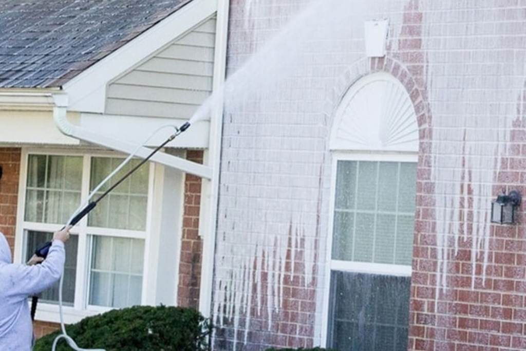 Safe and effective soft washing in Coeur d'Alene, Idaho, removing stains and restoring the beauty of exterior surfaces.