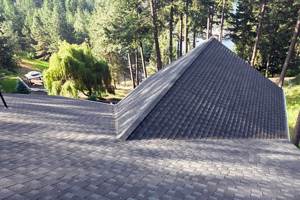 Window washing for over 36 windows at a residential property in Sandpoint, ID by Bullseye Wash Systems, providing streak-free results.